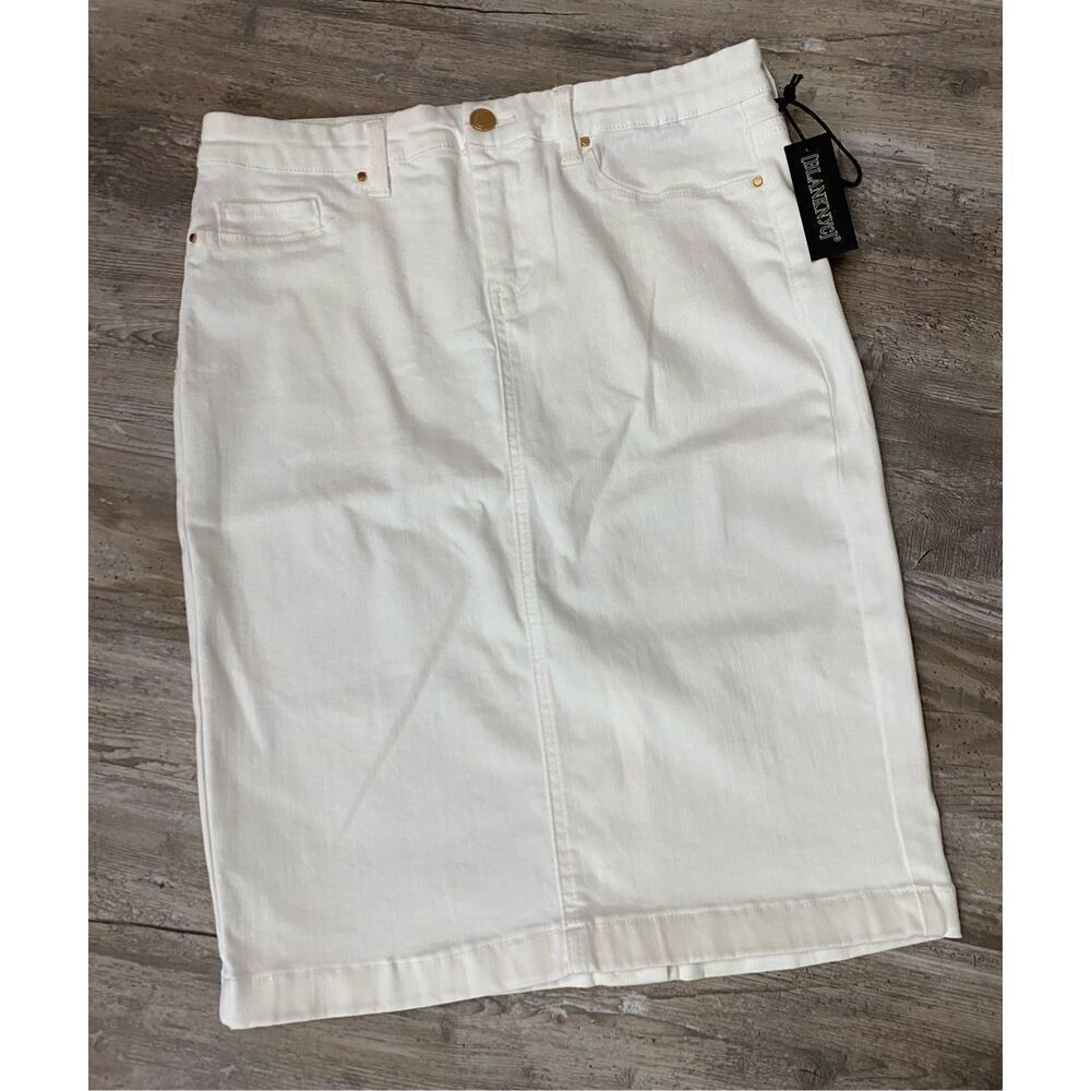 Blank NYC Pencil Skirt Knee Length White Stretch Women’s Size 28